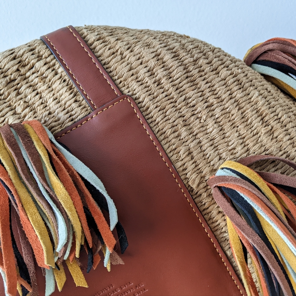 Chloe Tassel Raffia Bag - Picture 8 of 16